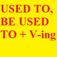 USED TO, BE USED TO + V -ing
