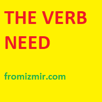 THE VERB NEED