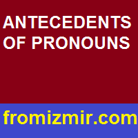 Antecedents Of Pronouns