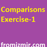 Comparisons Exercise-1