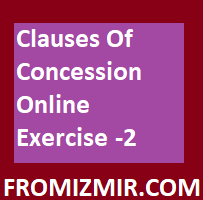 Clauses Of Concession Online Exercise