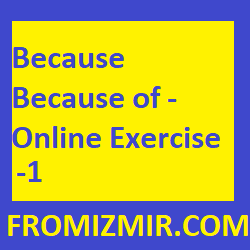 Because Because of - Online Exercise-1