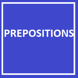 English prepositions Exercises