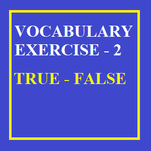 Vocabulary Exercise -2