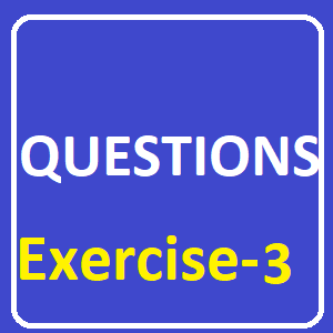 Questions Exercise 3