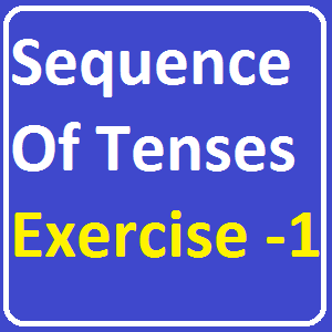 Sequence Of Tenses Exercise -1