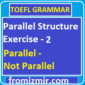 Parallel Structure Exercise - 2, Parallelism 