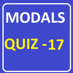 Modals Quiz 17