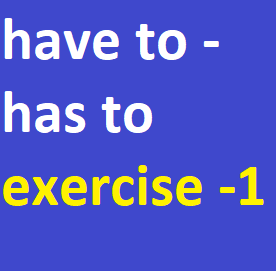 have to - has to exercise -1