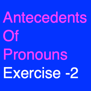 Antecedents Of Pronouns Exercise -2-min