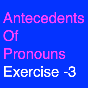 Antecedents Of Pronouns Exercise -3-min