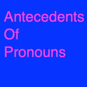 Antecedents Of Pronouns-min