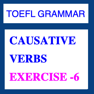 Causative Verbs Exercise -6