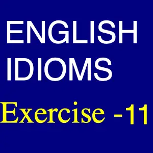 English idioms Exercise -11