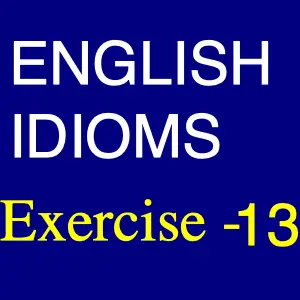 English idioms Exercise -13, 20 Common English Idioms and Their Meanings