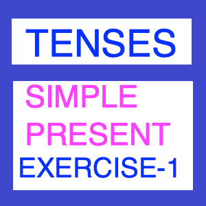 Simple Present Tense Exercise  -1