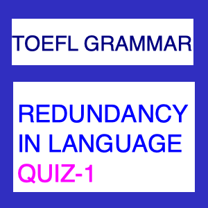 Redundancy in Language Quiz
