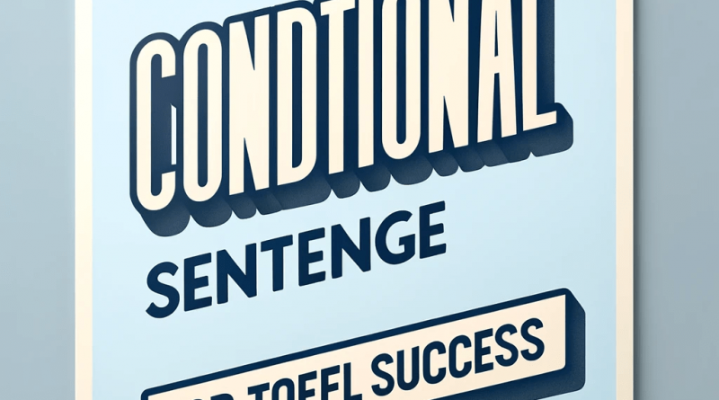 Mastering Conditional Sentences for TOEFL Success: Part 1