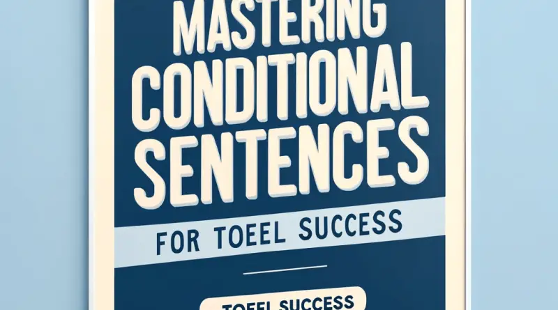 Mastering Conditional Sentences for TOEFL Success