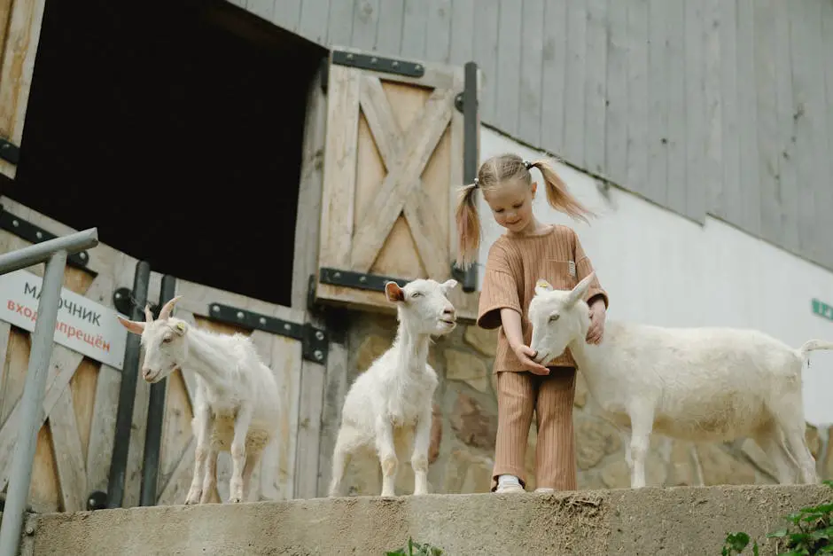 Children interacting with baby animals at a petting zoo