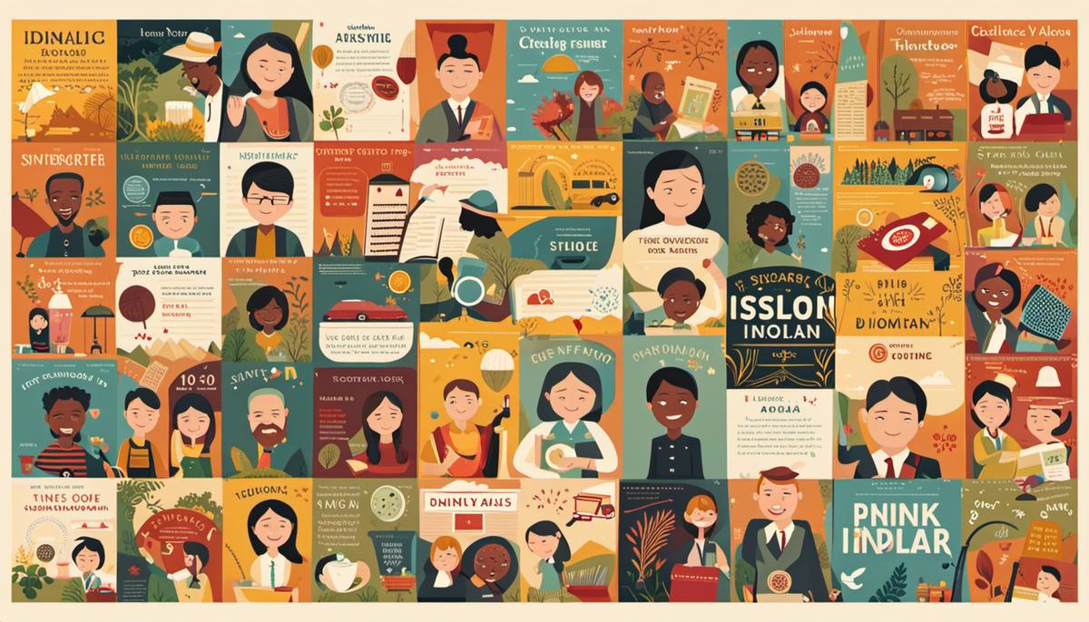 An image showing a collection of idioms from different languages, representing the diversity and complexity of idiomatic expressions