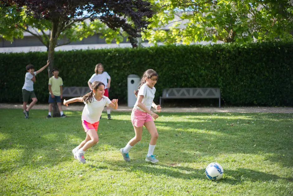 A lively spring park scene with people enjoying various outdoor activities